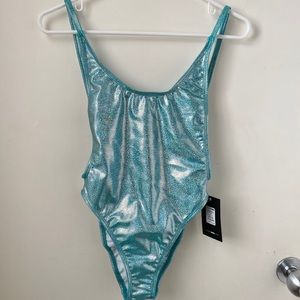 Fashion Nova Metallic Swimsuit